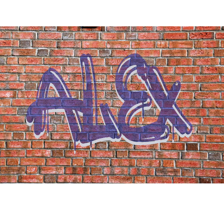 Graffiti Name Art urban art wall mural - TenStickers