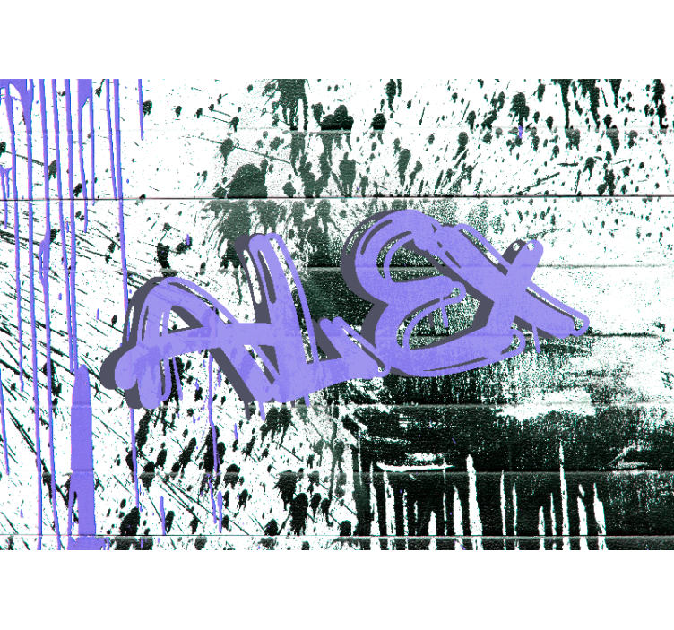 Personalizable Urban Tag urban art wall mural - TenStickers