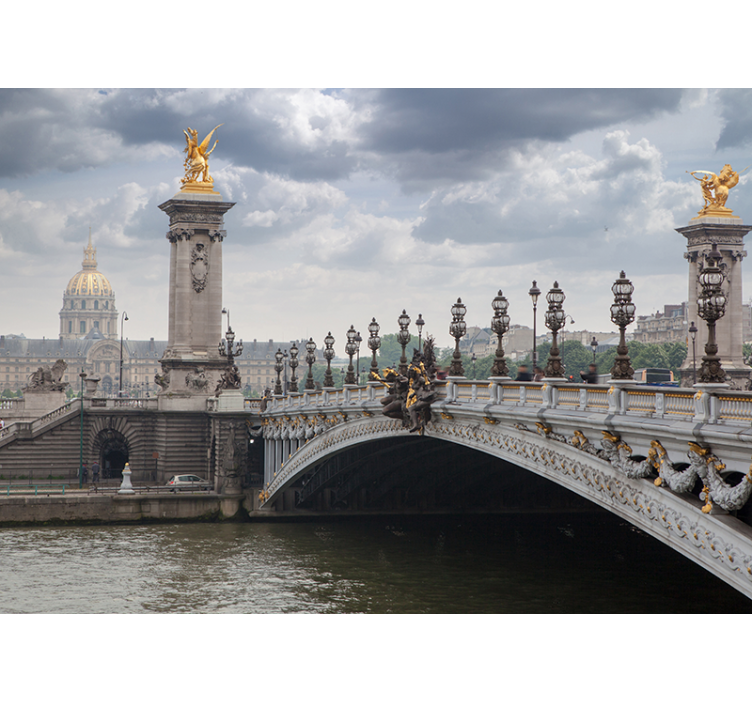 Pont Alexandre III View wall mural city - TenStickers