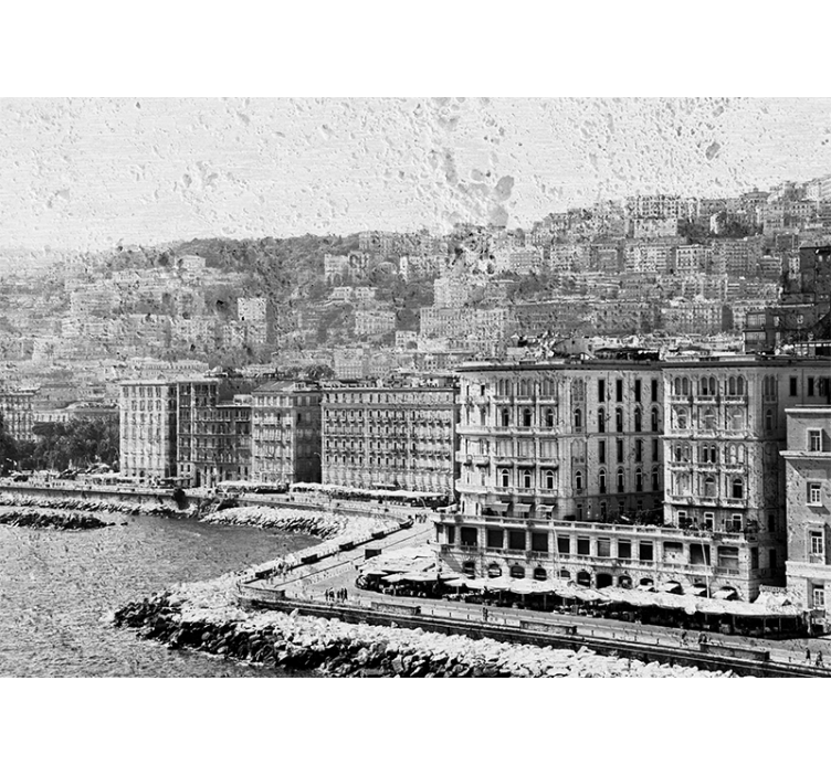 Naples Coastal View wall mural city - TenStickers