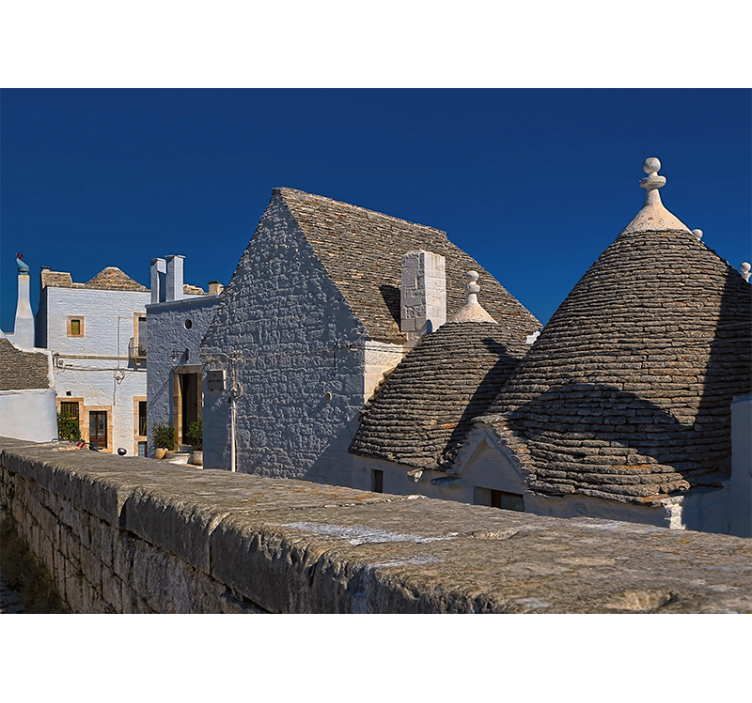 Trulli Rooftops wall mural city - TenStickers