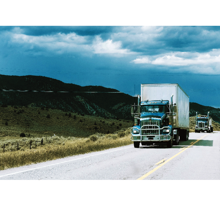 Motors on Highway automotive wall murals - TenStickers