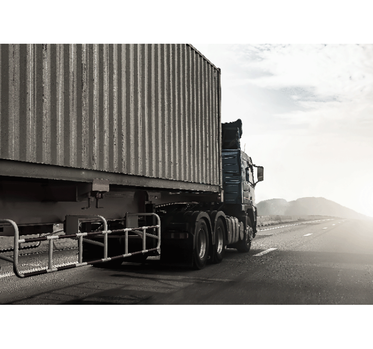 Truck On Highway automotive wall murals - TenStickers