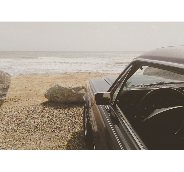 Classic Car View automotive wall murals - TenStickers