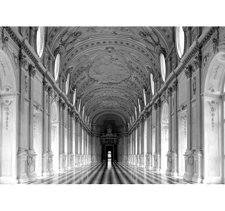 Wall mural classic art elegant architectural aisle - TenStickers