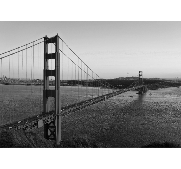 Wall mural city golden gate bridge design - TenStickers