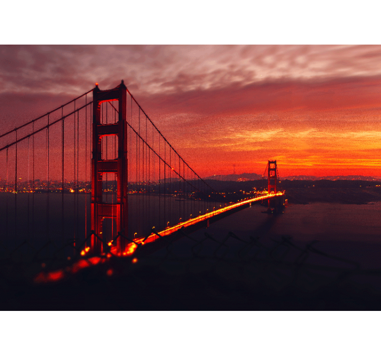 Wall mural city golden gate arch - TenStickers