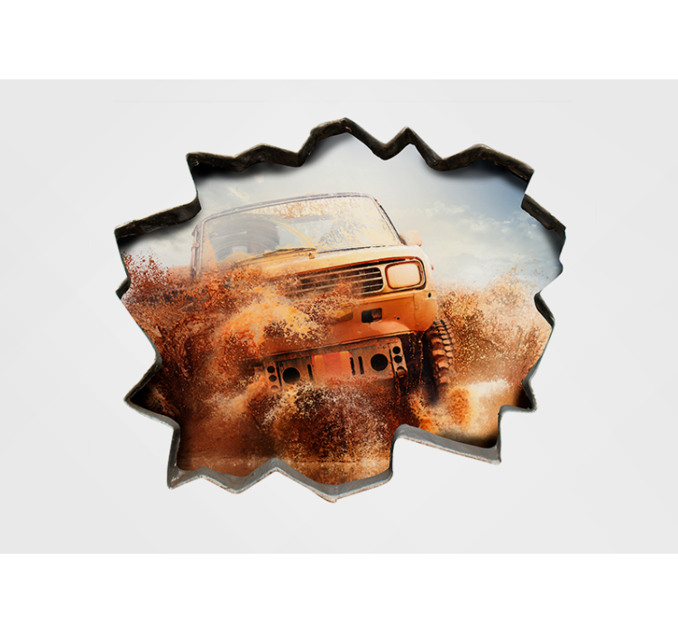 Rusty Off-Roader automotive wall murals - TenStickers