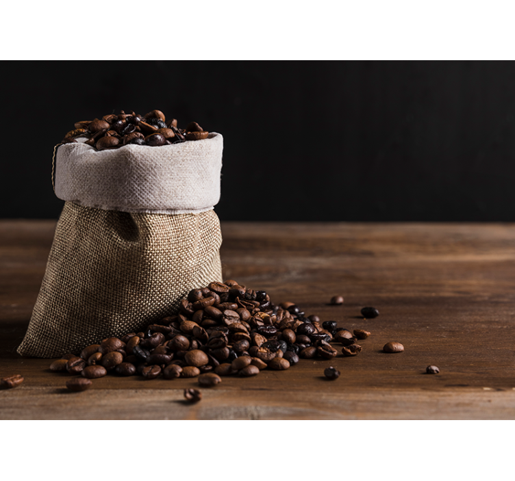 Coffee Bean Bag wall mural music - TenStickers