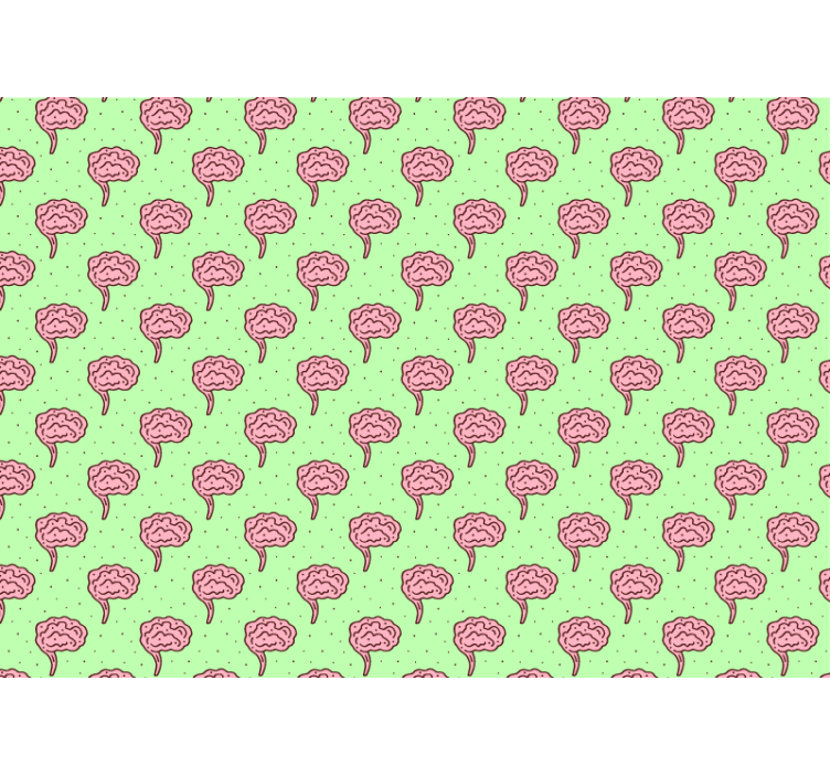 Stylized Brain Blooms other flowers wall mural - TenStickers