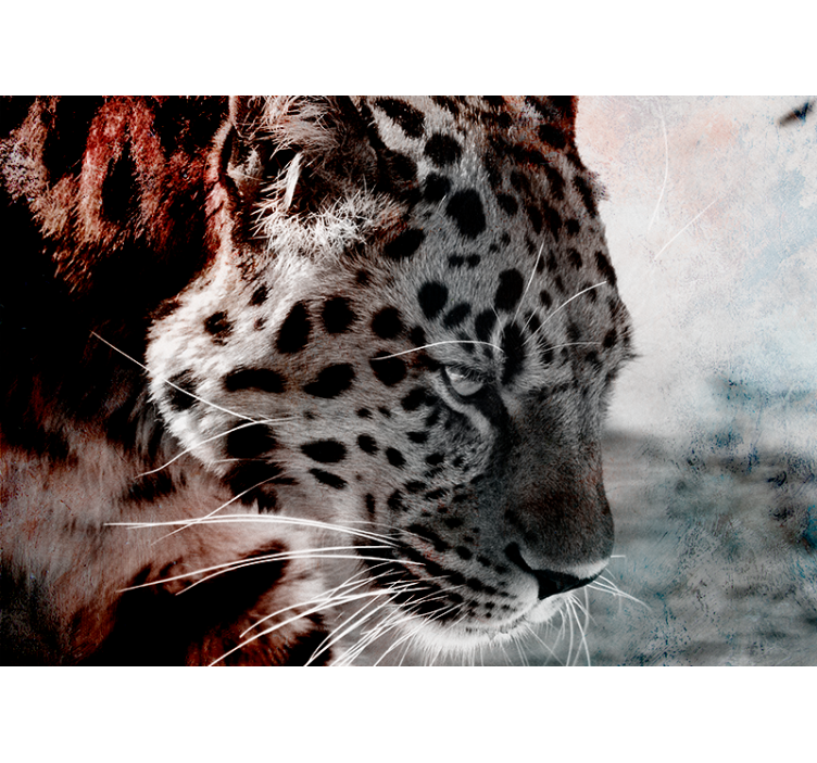 Leopard Portrait Close-Up wall mural animals - TenStickers