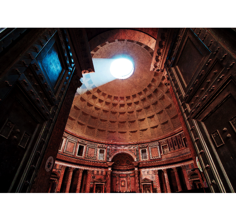 Pantheon Dome View wall mural city - TenStickers