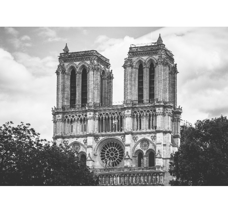 Notre Dame cathedral wall mural paris - TenStickers