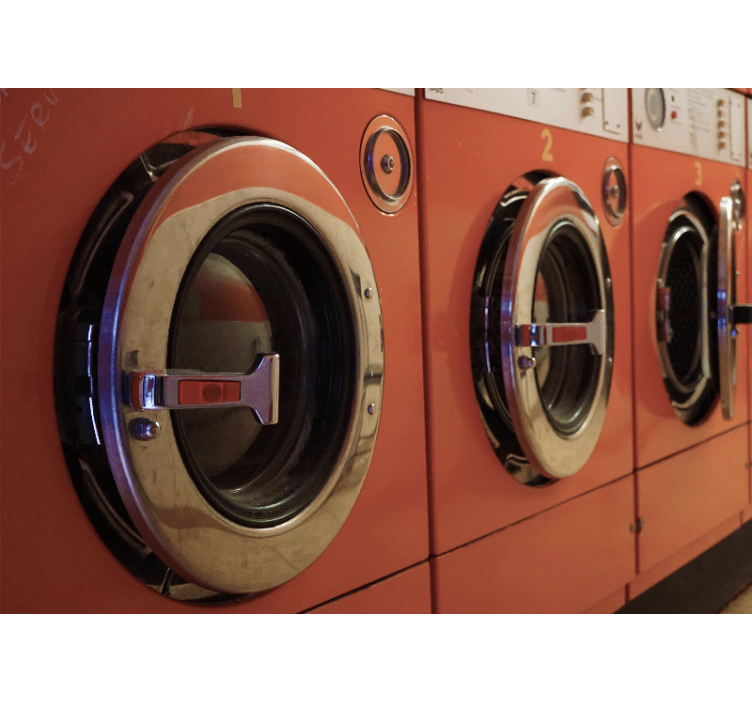 Vintage Laundry Machines automotive wall murals - TenStickers
