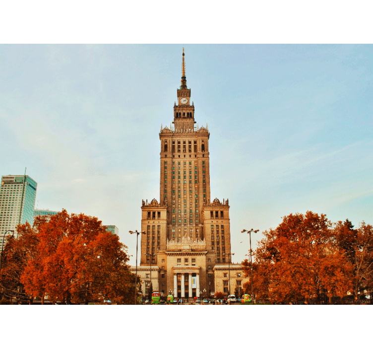 Wall mural city palace of culture - TenStickers