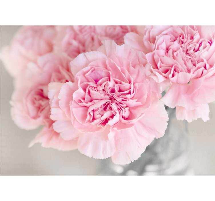 Lovely pink blossoms flowers wall mural - TenStickers