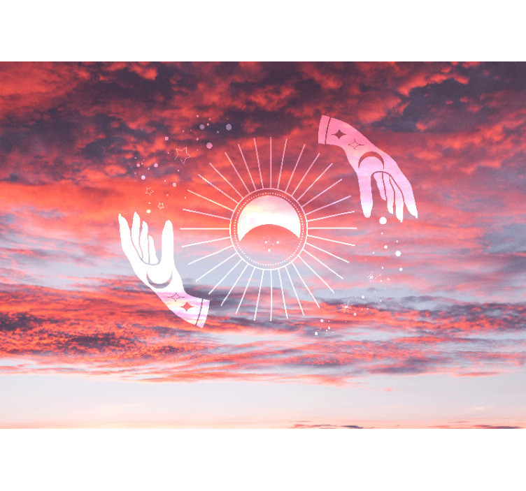 Wall mural text cosmic embrace - TenStickers