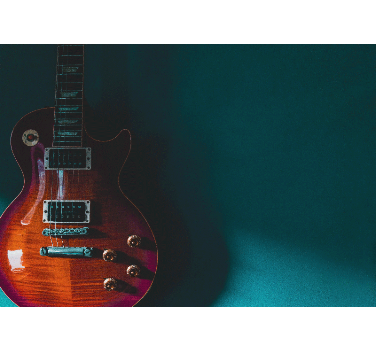 Wall mural music electric guitar close-up - TenStickers
