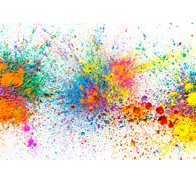 Vibrant Color Explosion abstract mural wallpaper - TenStickers