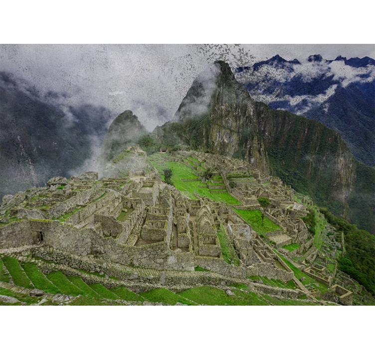 Wall mural city machu picchu ruins - TenStickers
