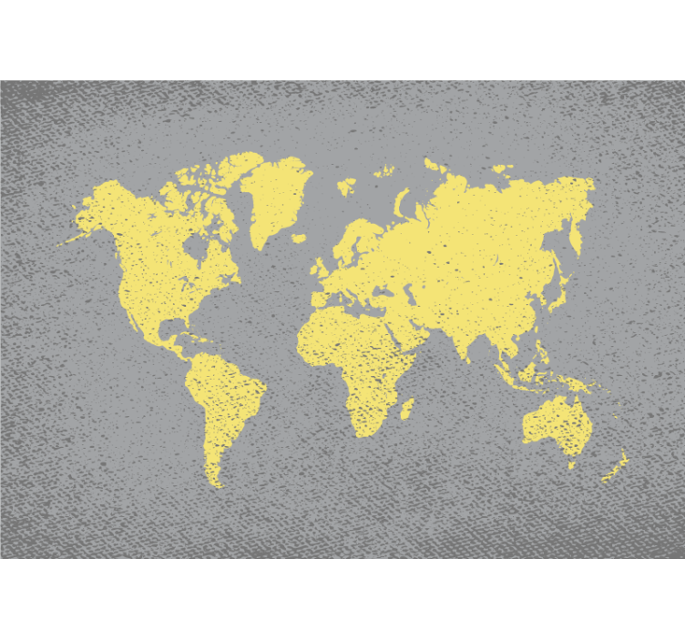 Wall mural world map outline of the world - TenStickers