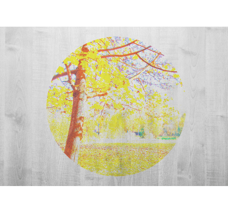 Nature wall mural autumn tree landscape - TenStickers