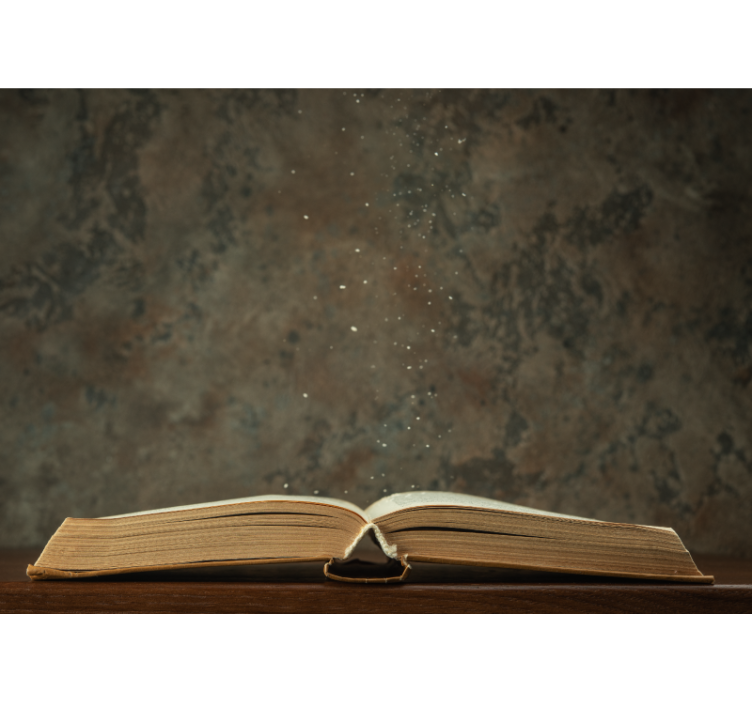 Open book magic wall mural painting - TenStickers