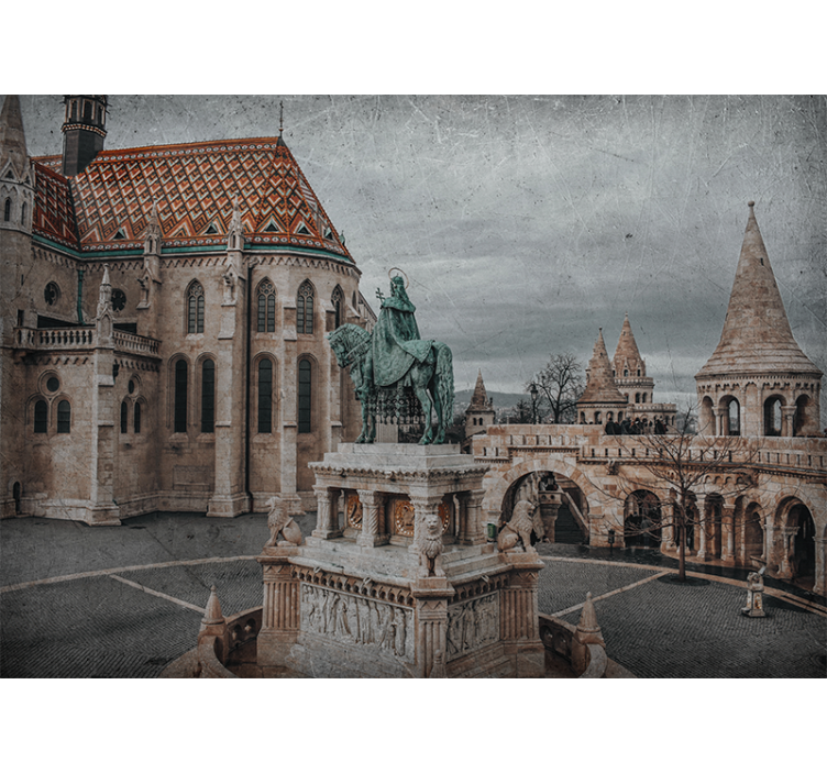 Wall mural city budapest castle view - TenStickers