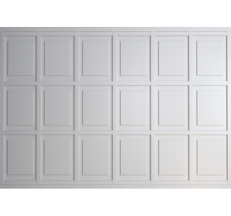 Brick mural wallpaper with elegant panel design - TenStickers