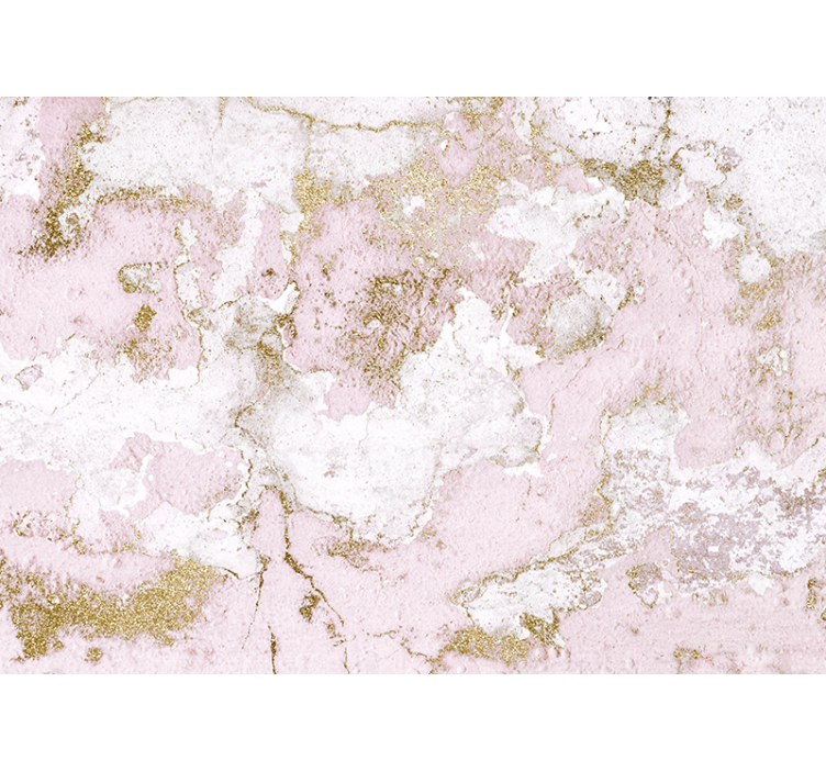 Elegant pink marble wall mural pattern - TenStickers