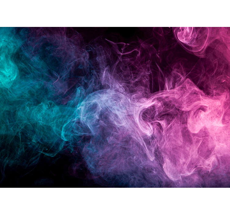 Wall mural pattern flowing smoke design - TenStickers