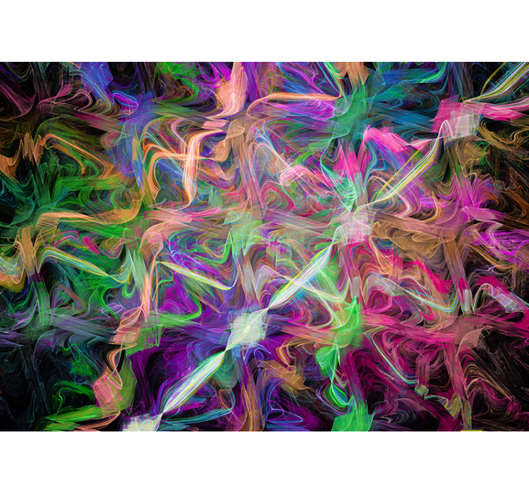 Vibrant abstract swirls abstract mural wallpaper - TenStickers