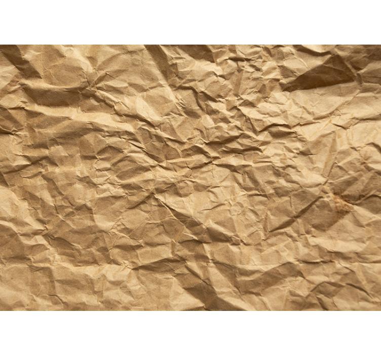 Crumpled brown surface wall mural pattern - TenStickers