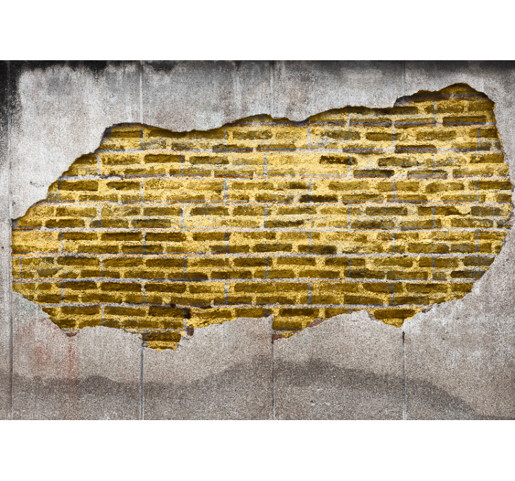 Wall mural pattern cracked stone design - TenStickers