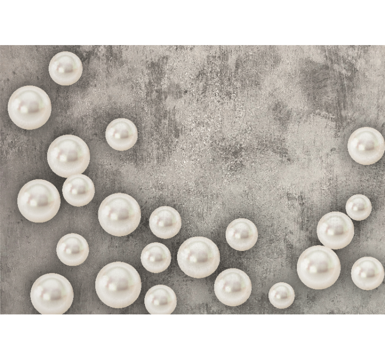 Other wall mural pattern delicate pearl design - TenStickers