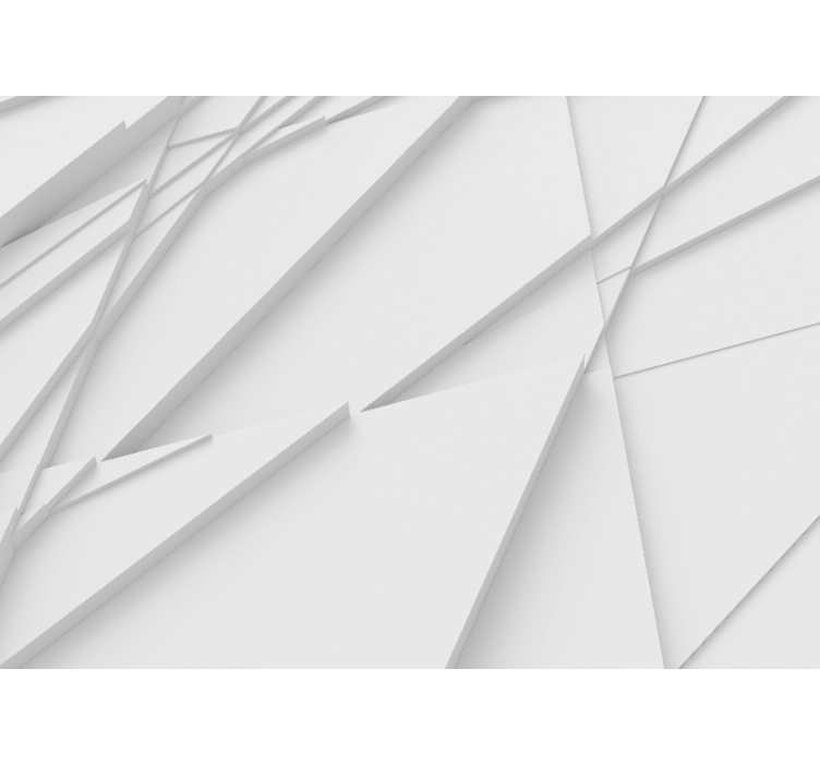 Abstract mural wallpaper geometric layered designs - TenStickers