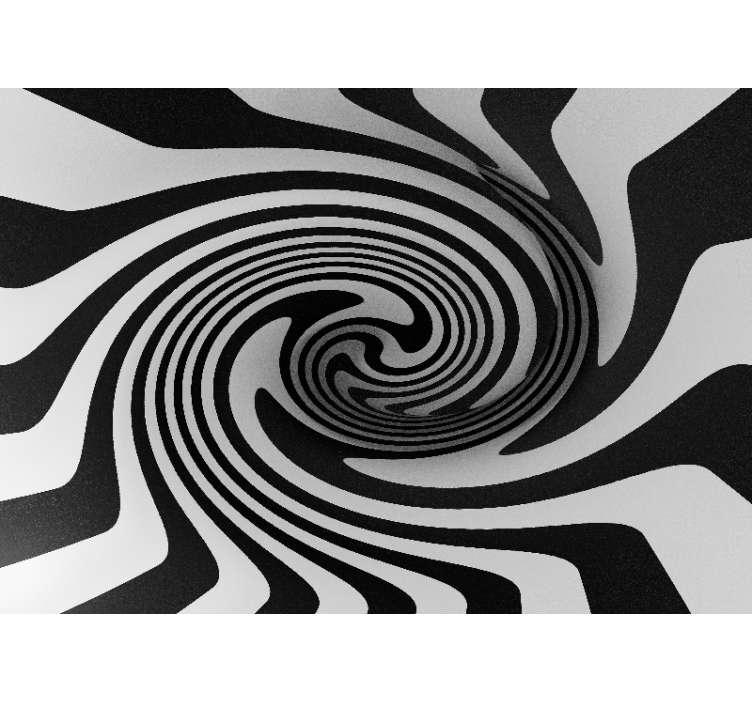 Abstract mural wallpaper spiral illusion effect - TenStickers
