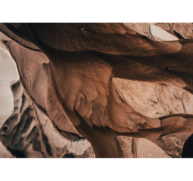 Abstract mural wallpaper textured sand patterns - TenStickers