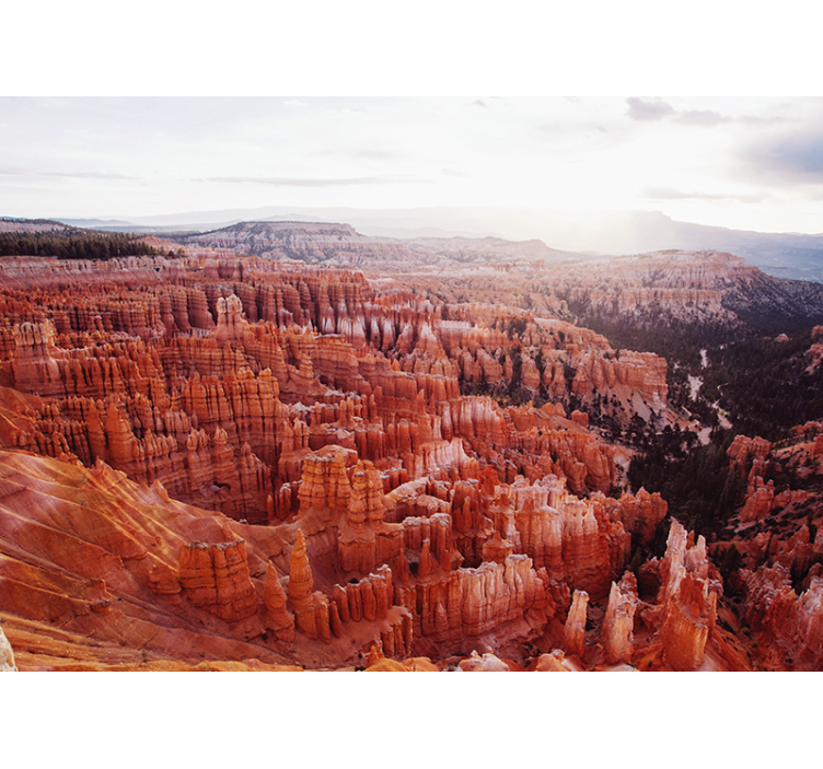 Bryce canyon view landscape wall mural - TenStickers