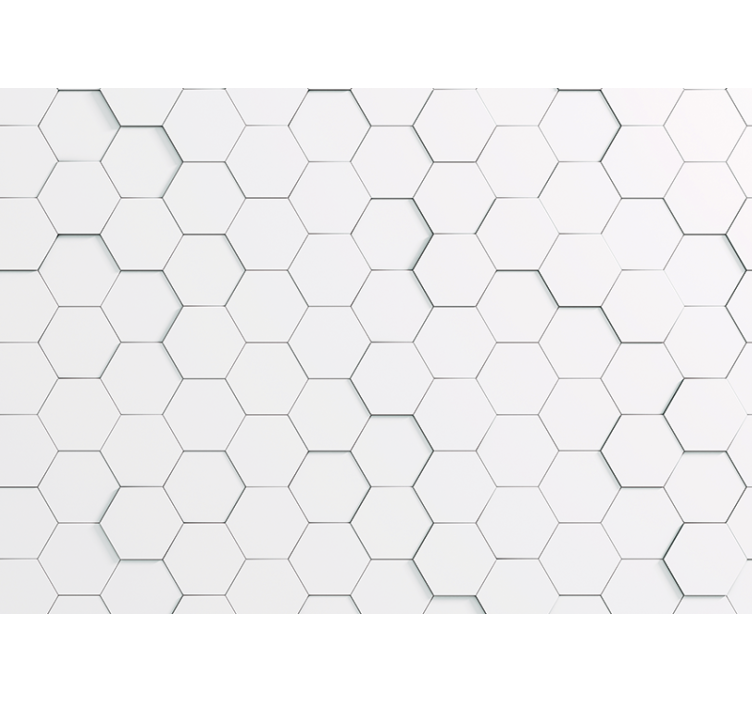 Wall mural pattern hexagonal design - TenStickers