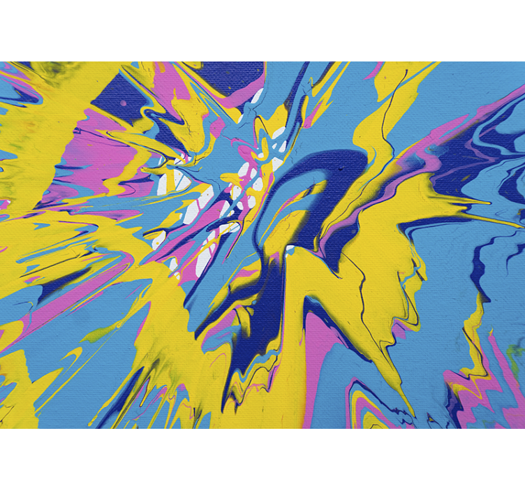 Abstract mural wallpaper colorful energy burst - TenStickers