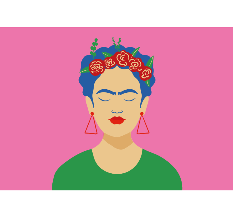 Wall mural people frida kahlo portrait - TenStickers