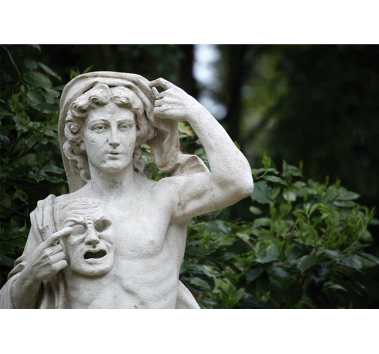 Wall mural classic art classical sculpture showcase - TenStickers