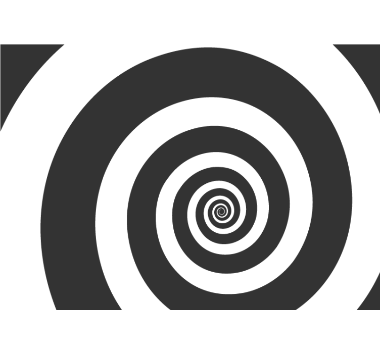Abstract mural wallpaper spiral illusion design - TenStickers
