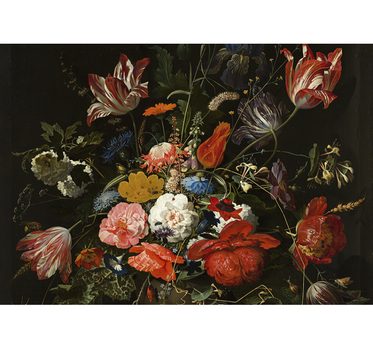 Vibrant Floral Bouquet flowers wall mural - TenStickers