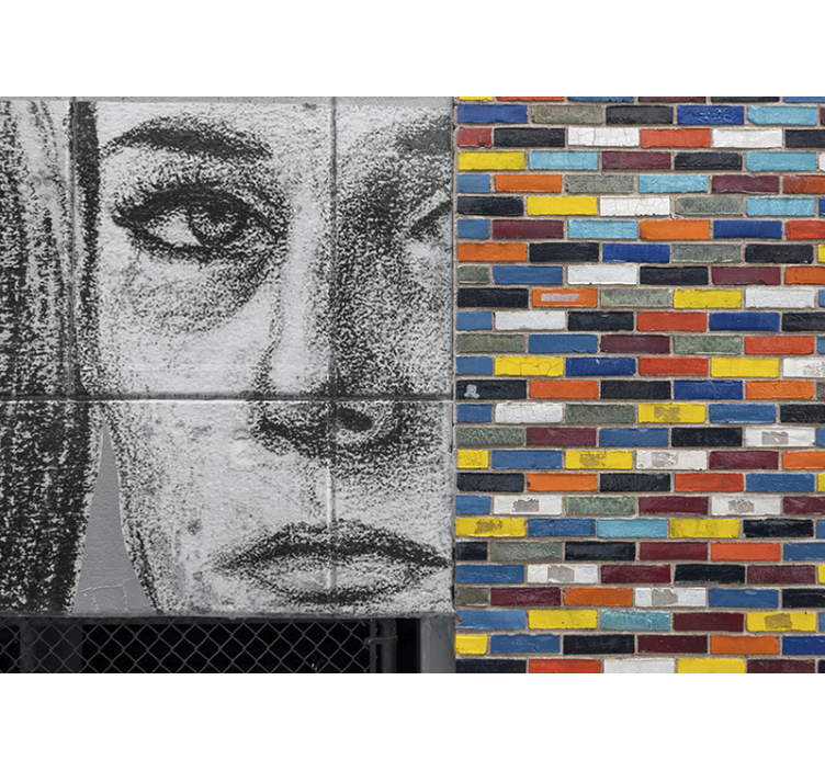 Urban art wall mural unique urban portrait - TenStickers