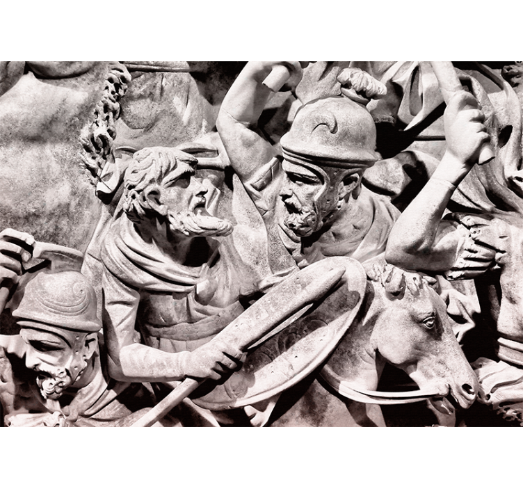 Wall mural classic art ancient battle scene - TenStickers