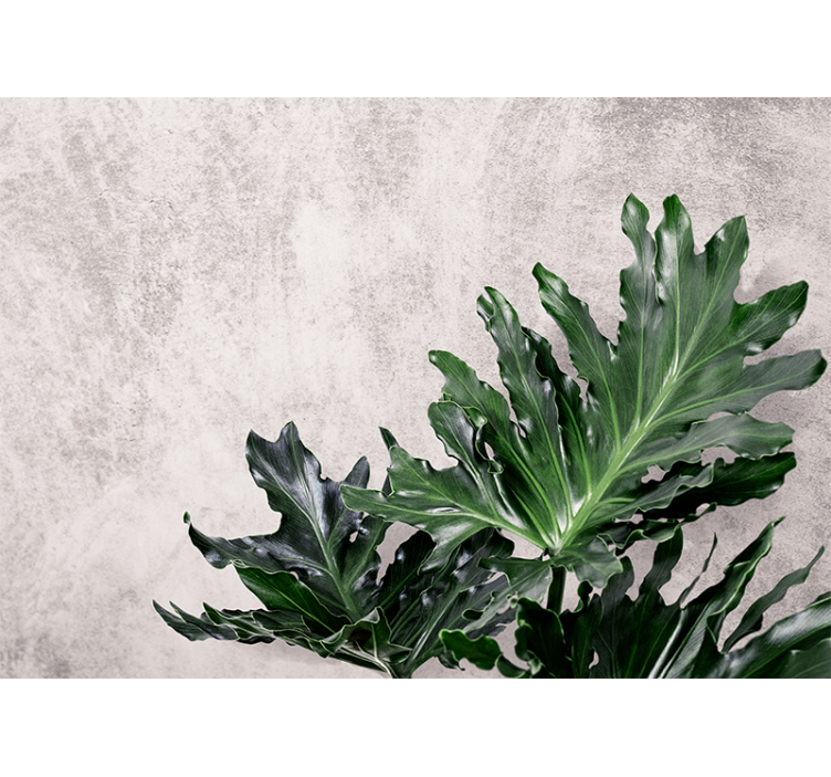 Nature wall mural lush leafy greens - TenStickers