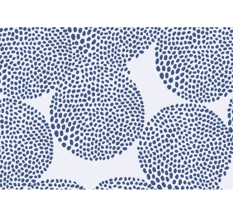 Wall mural pattern organic shape design - TenStickers