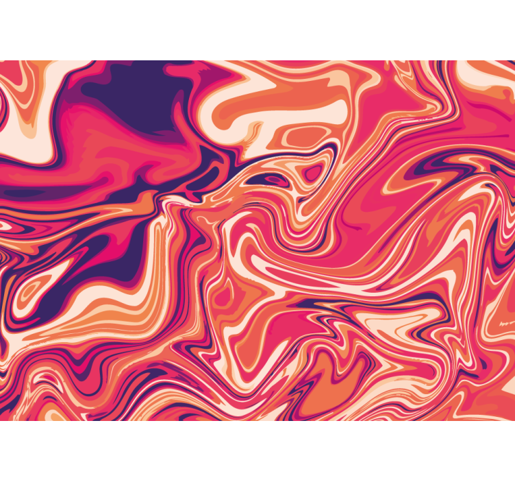 Abstract mural wallpaper flowing swirl designs - TenStickers